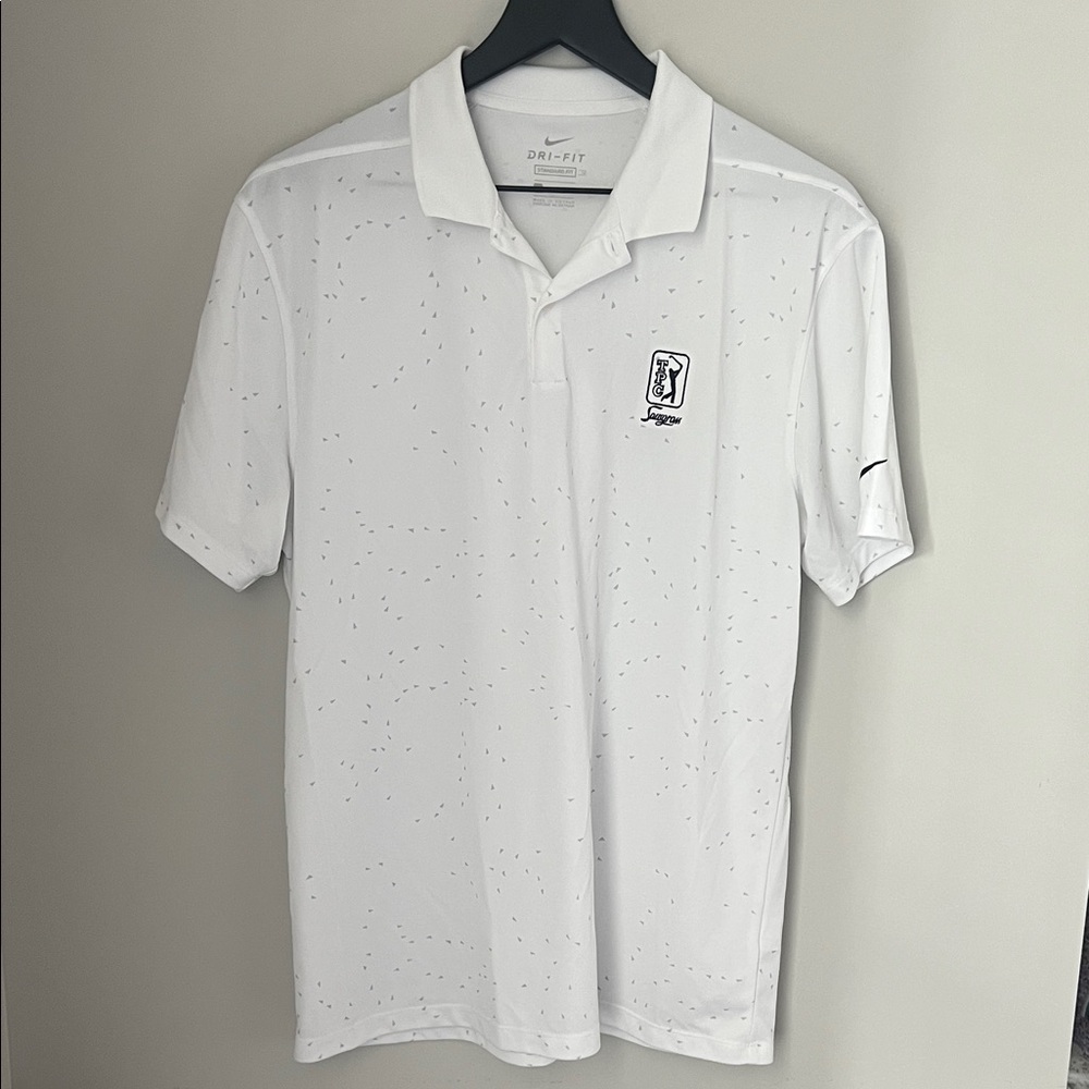 Nike White Dri-FIT Polo Shirt Men’s Medium
